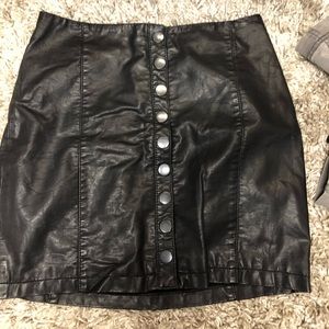 free people black skirt size 4